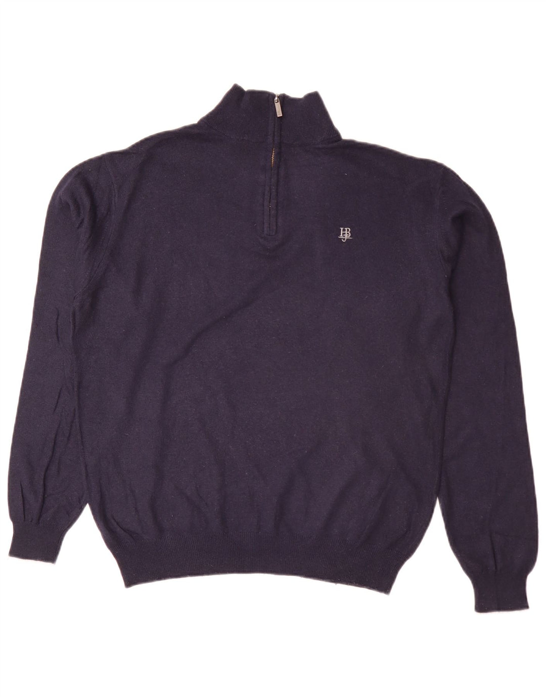 Harmont & Blaine Pull à col zippé pour homme Taille L Bleu marine