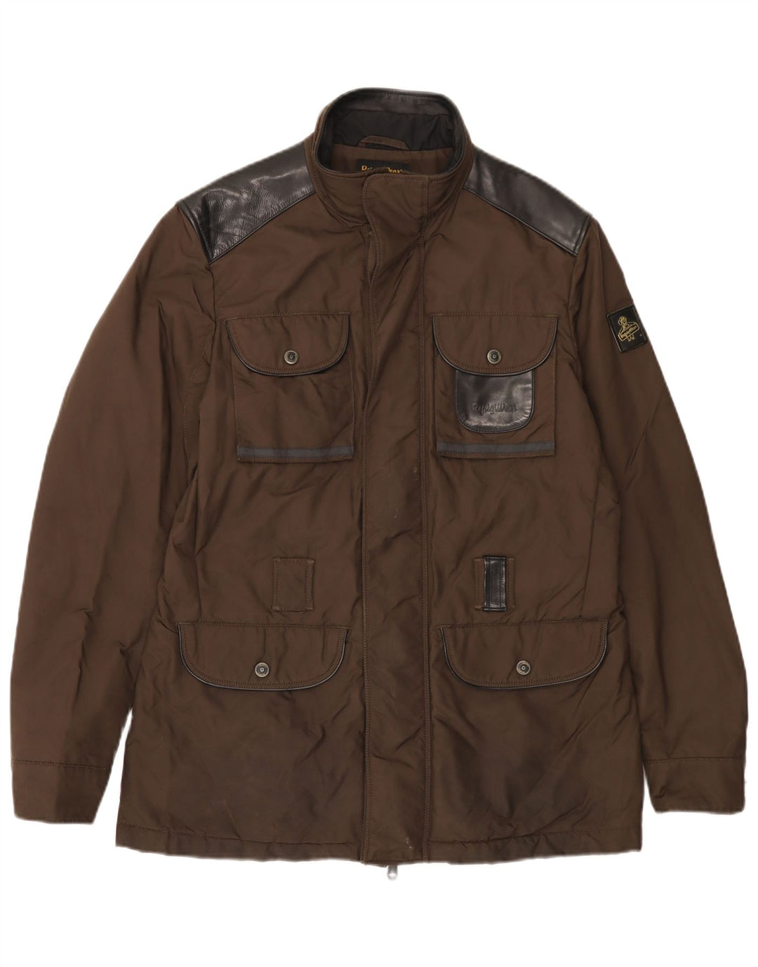 REFRIGIWEAR Veste utilitaire pour homme UK 40 Large Marron Colorblock Polyamide