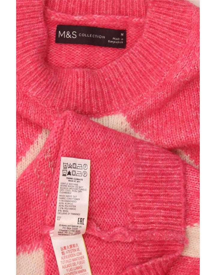 Marks & Spencer Pull ras du cou pour femme UK 14 Rose moyen
