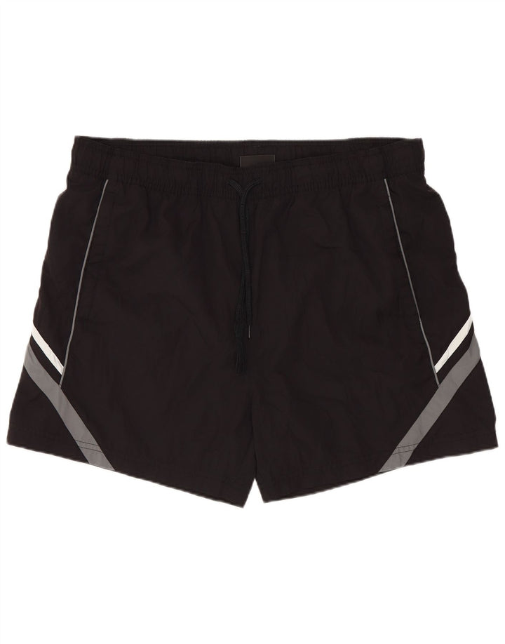 CHAMPION Short de Bain Homme Large Noir Colorblock Polyester