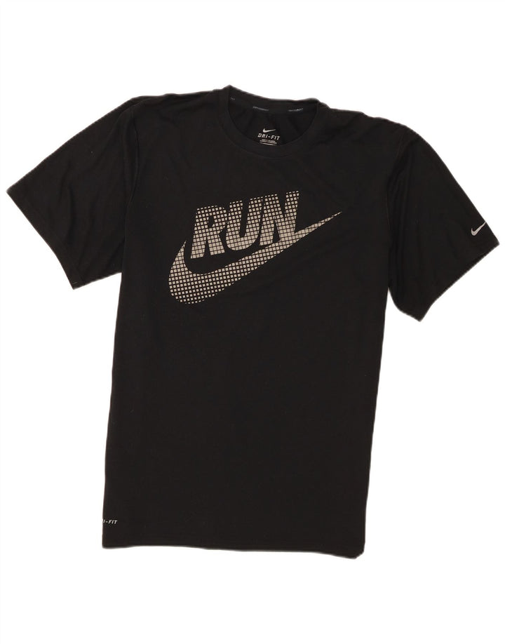 Nike Hommes Dri Fit Graphic T-Shirt Haut Noir Moyen Polyester