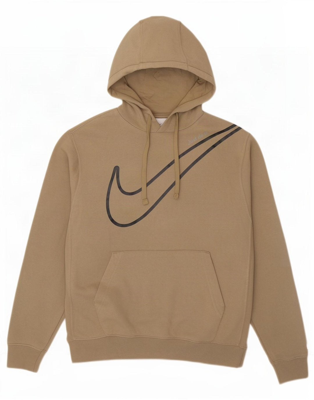 Nike Pull à capuche graphique en coton beige moyen pour homme
