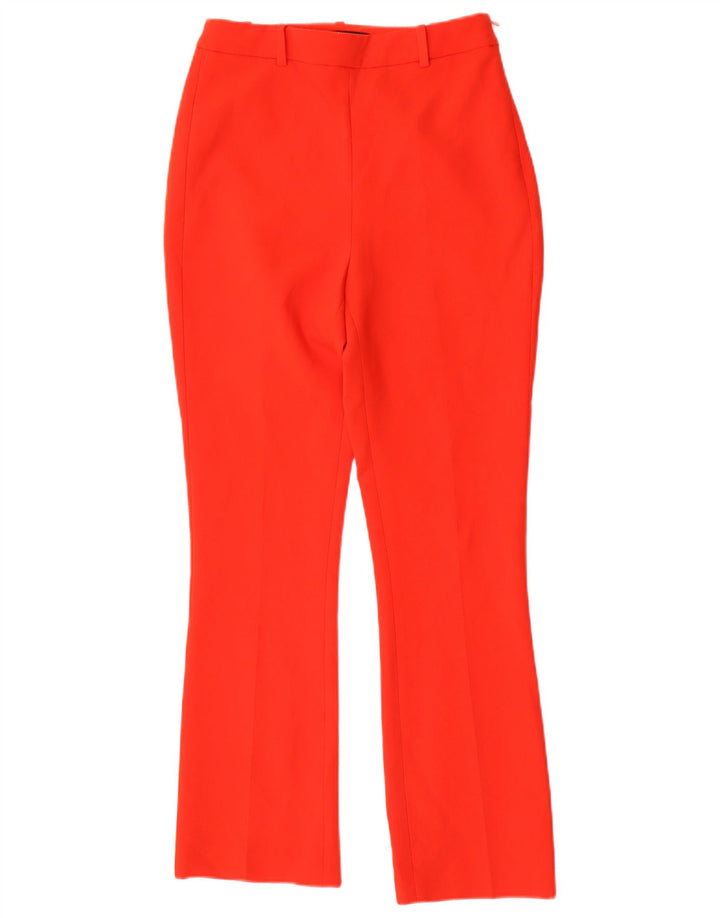 Zara Pantalon décontracté Bootcut Femme Petit W26 L29 Rouge Polyester