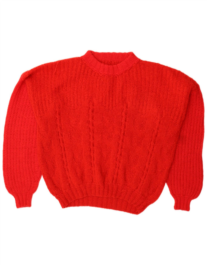 vintage Mens Turtle Neck Jumper Pull Grand Rouge