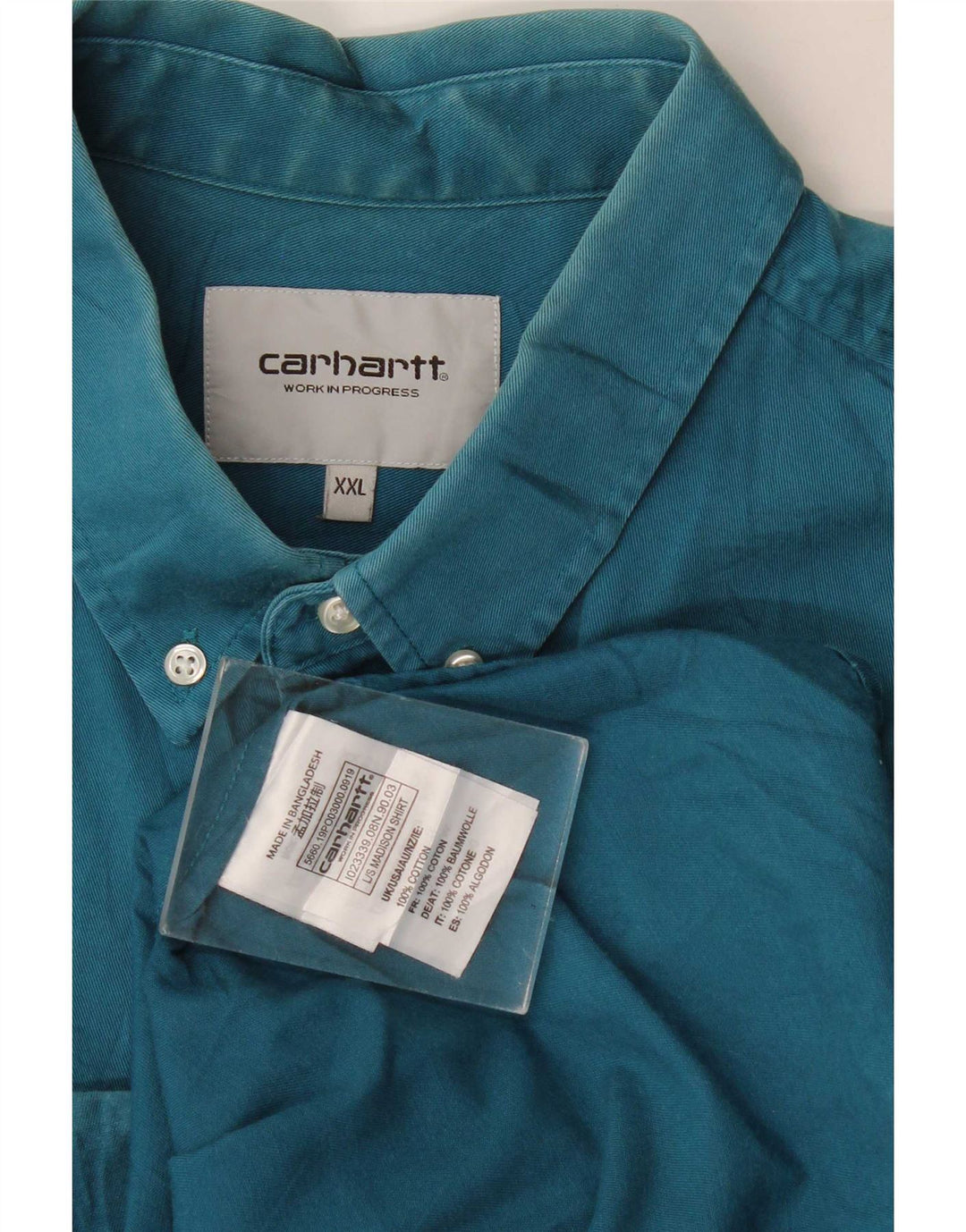 Carhartt Chemise Homme 2XL Bleu Coton
