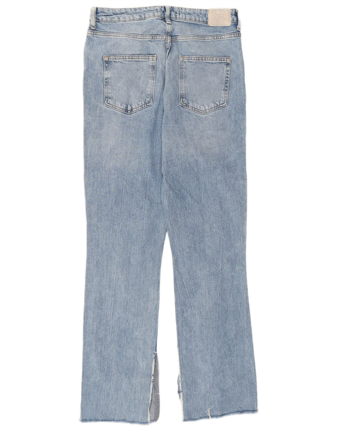 Zara Jean droit vieilli pour femme EU 40 Medium W30 L30 Bleu