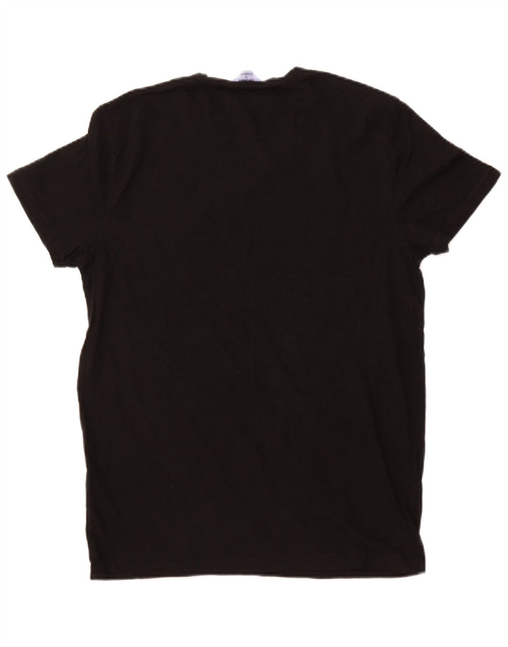 SUPERDRY T-Shirt Homme Noir Moyen Coton