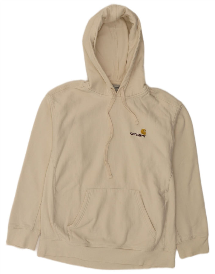 Carhartt Pull à capuche pour homme en coton blanc Large