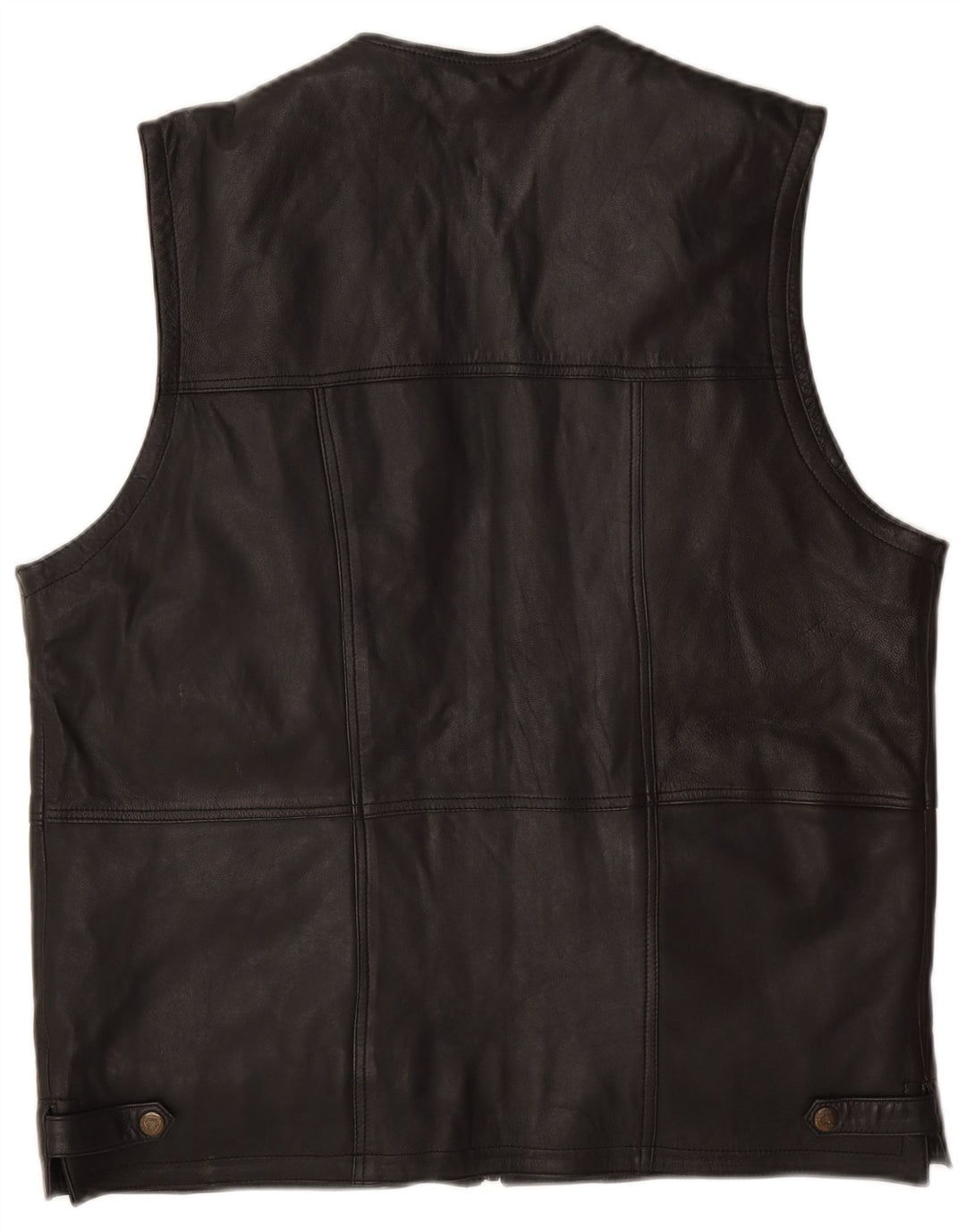 Gilet en cuir homme vintage UK 42 XL Cuir noir