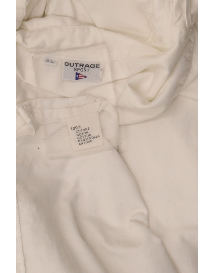 Chemise Femme Outrage UK 18 XL Coton Blanc