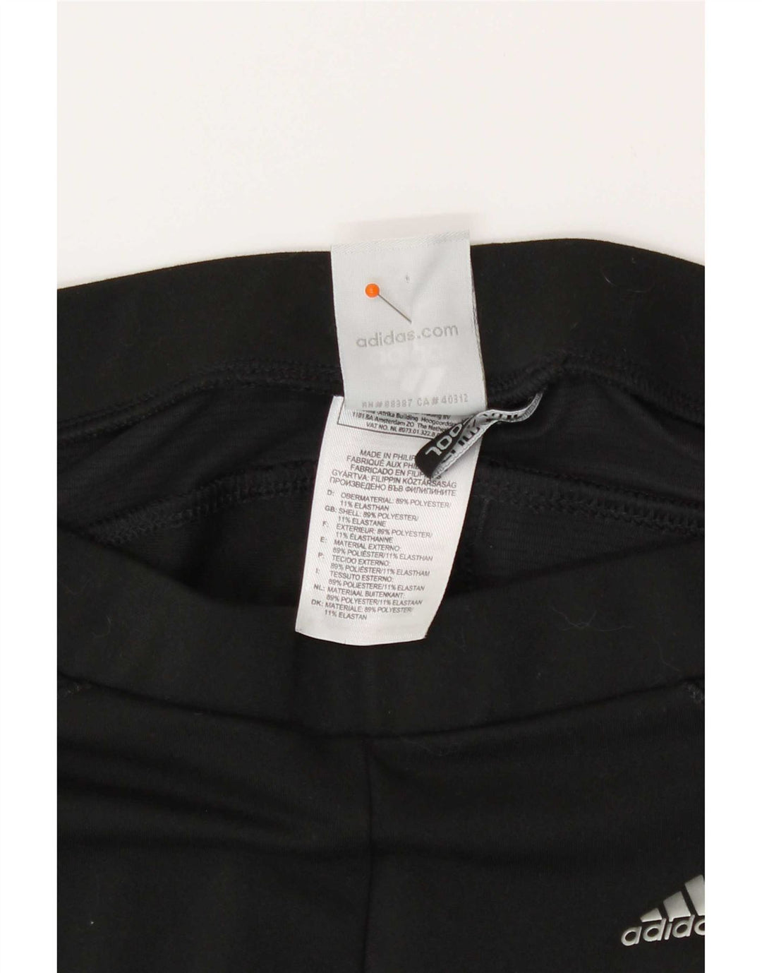 Adidas Femmes Climacool Capri Leggings UK 12 Moyen Noir Polyester