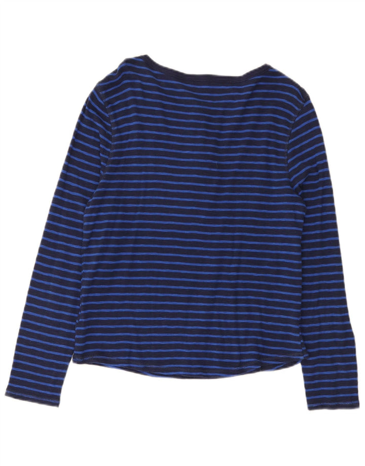 Marks & Spencer Haut à manches longues pour femme UK 44 Bleu marine moyen rayé
