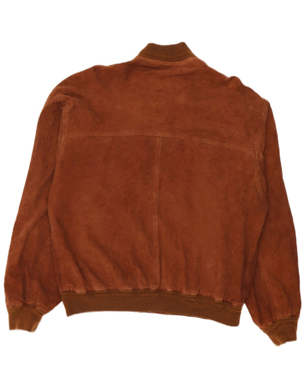 Barone Veste Bomber En Daim Homme IT 56 3XL Cuir Marron