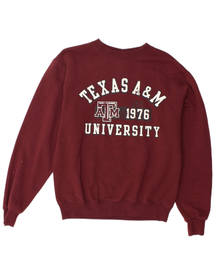 CHAMPION Sweat-shirt surdimensionné pour femme UK 10 Small Maroon