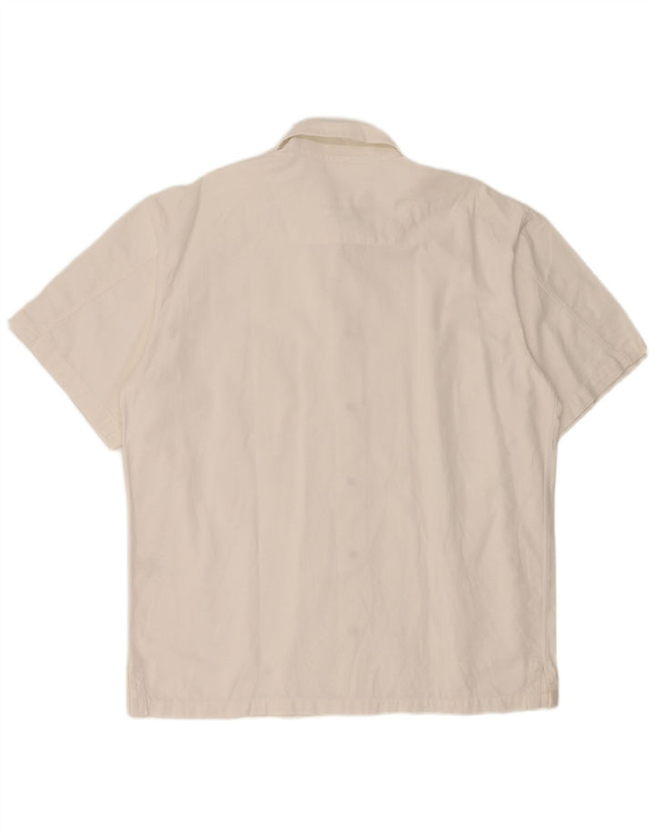 Murphy & Nye Chemise à manches courtes pour hommes Grand coton blanc