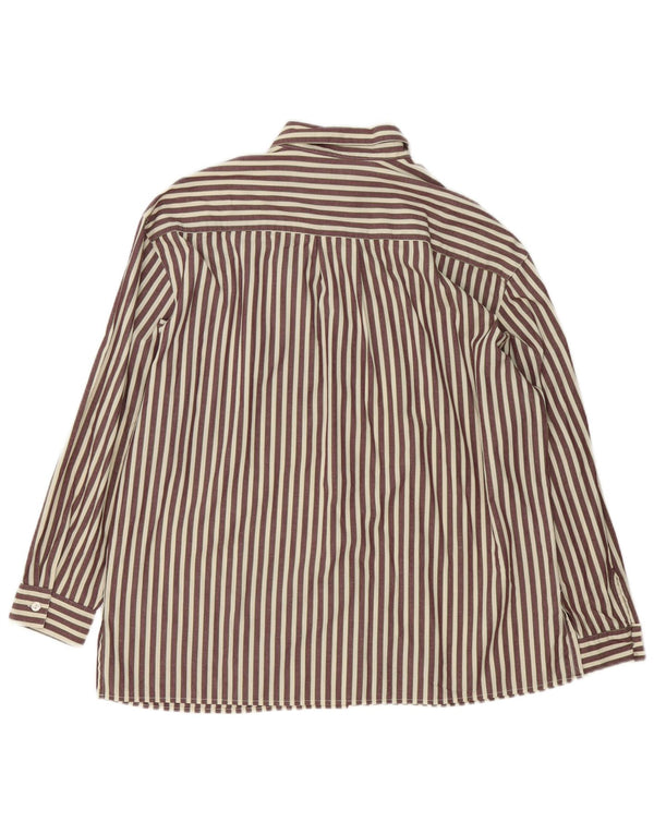 Esprit Chemise surdimensionnée pour femme UK 14 Medium Brown Pinstripe
