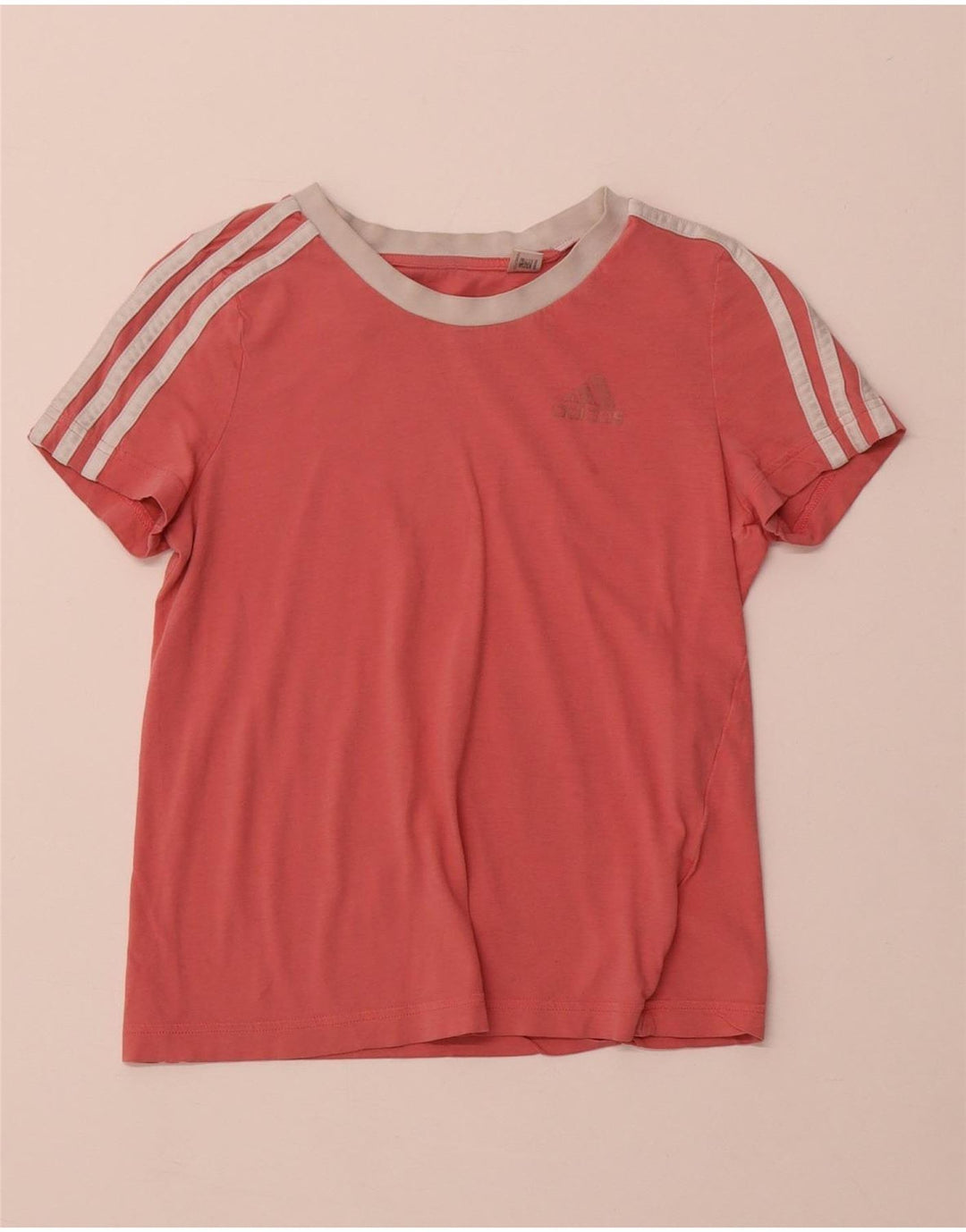 ADIDAS T-Shirt Fille 9-10 ans Rose Coton