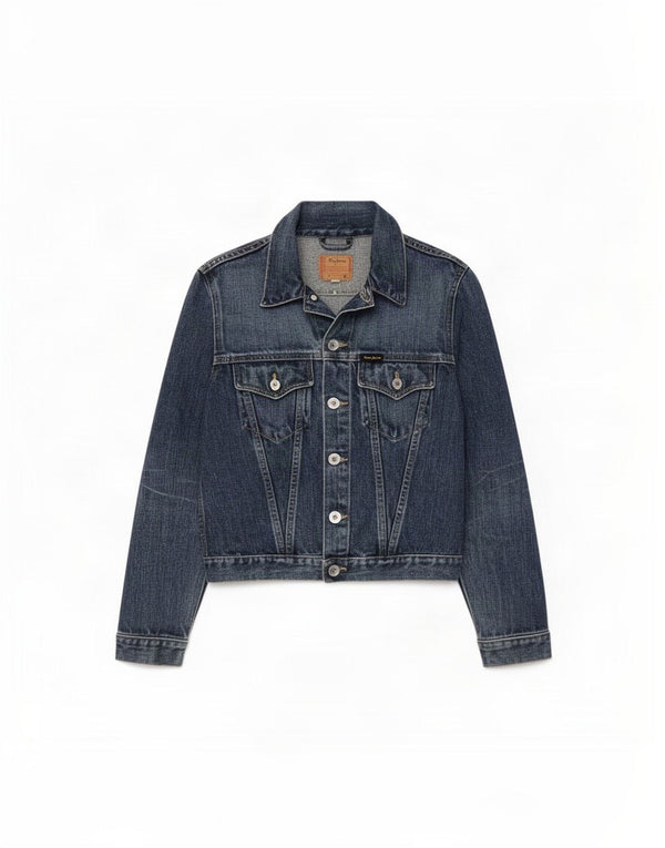 PEPE Jeans Veste en jean courte pour femme UK 10 Petit Bleu Coton