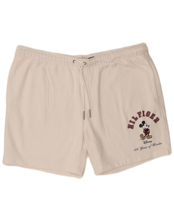 Tommy Hilfiger Short de sport Disney Graphic pour homme en coton blanc 2XL