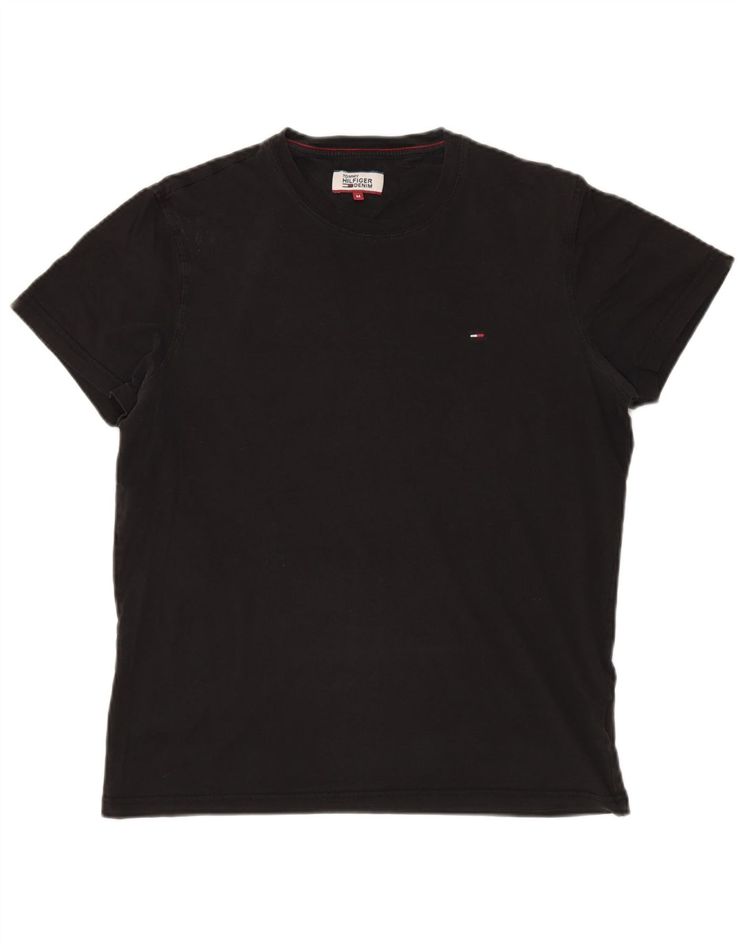 TOMMY HILFIGER T-Shirt Homme Noir Moyen Coton