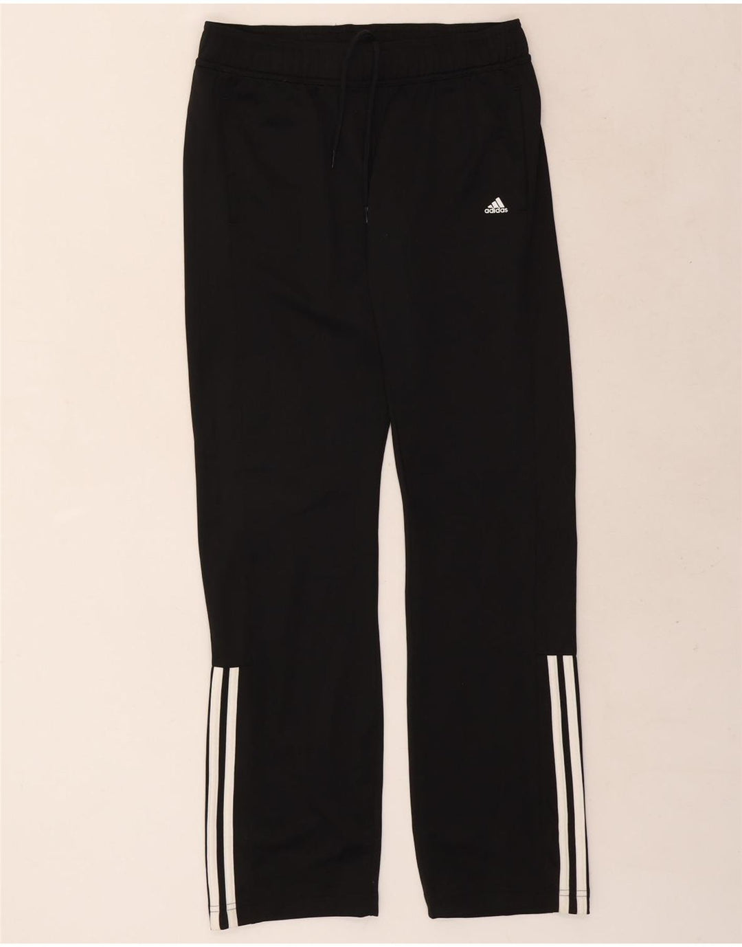 Adidas Pantalon de survêtement pour femme UK 8/10 Small Noir Polyester