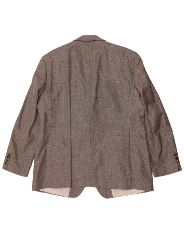 Hugo Boss Veste Blazer 2 Boutons Homme UK 44 2XL Gris Soie