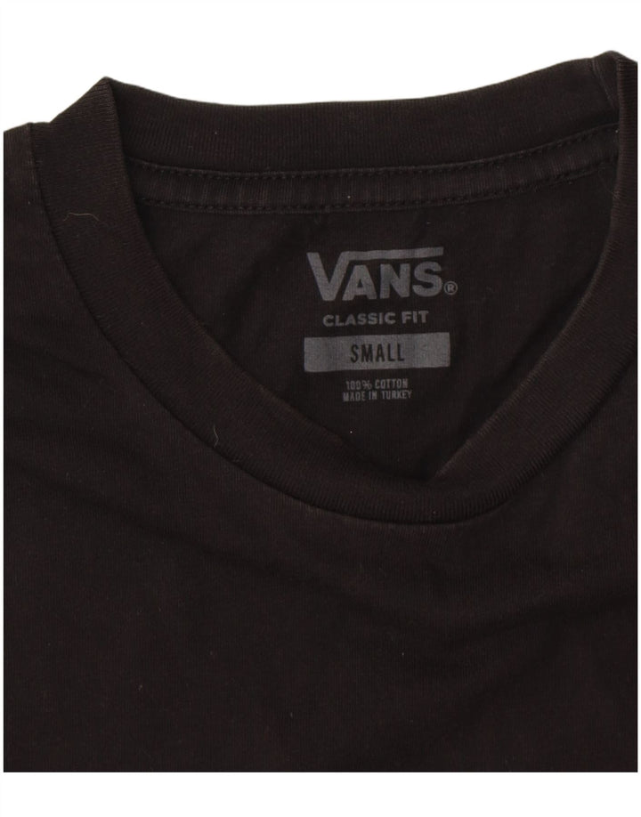 VANS T-shirt graphique coupe classique pour hommes, petit coton noir