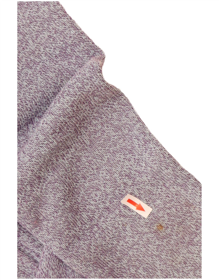 Weird Fish Pull à col zippé pour femme UK 14 Grand Violet Polyester