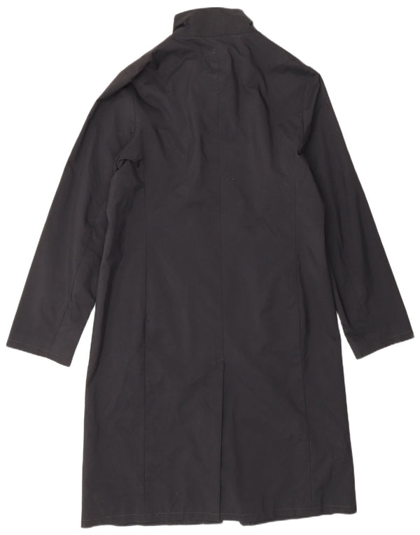 WAREHOUSE Womens Overcoat UK 12 Medium  Black Polyester