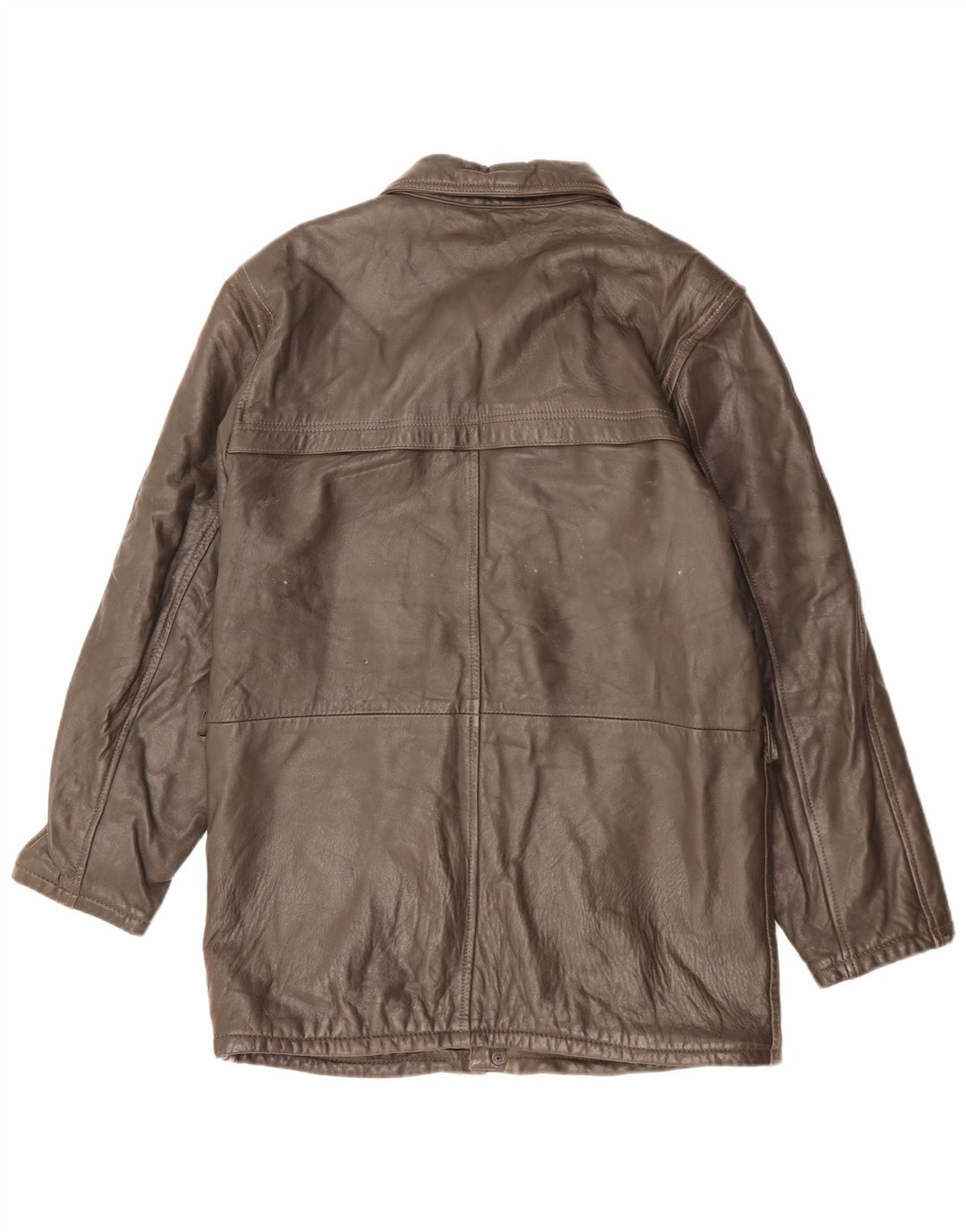 Veste en cuir homme vintage IT 48 Cuir marron moyen