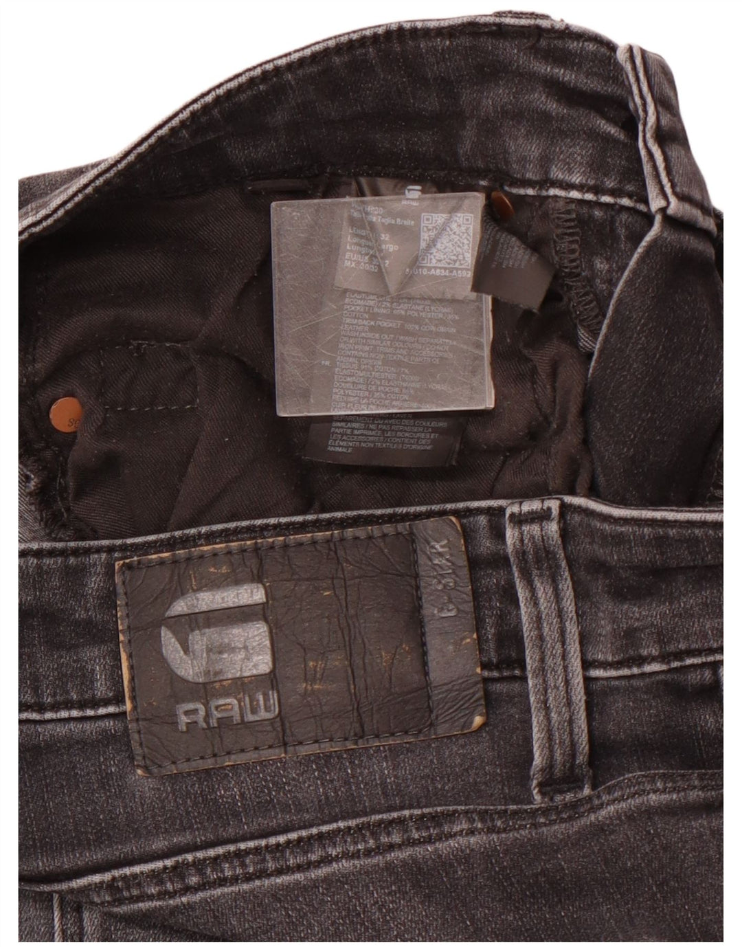 G-STAR Mens Slim Jeans W30 L32 Grey Cotton