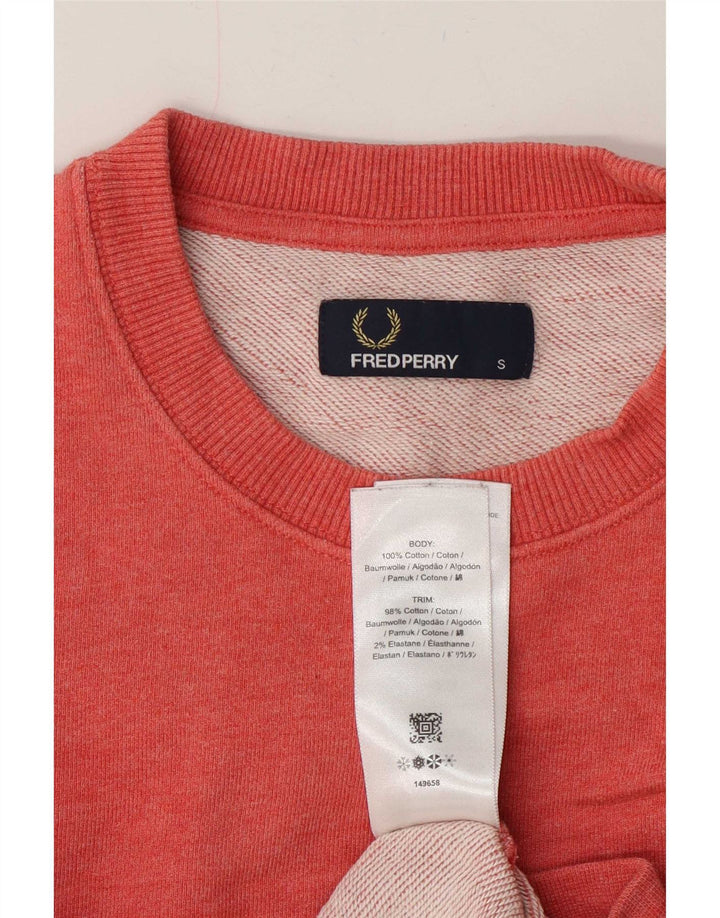 Fred Perry Sweat-shirt graphique pour homme Petit coton rouge