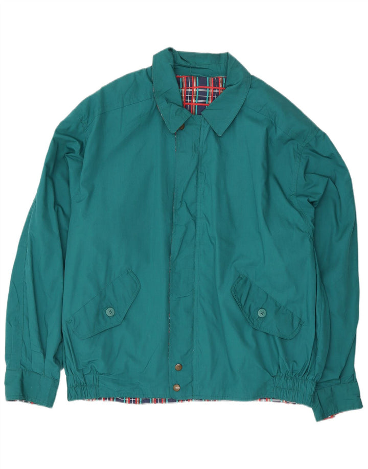 veste réversible homme vintage UK 40 Grand polyester vert