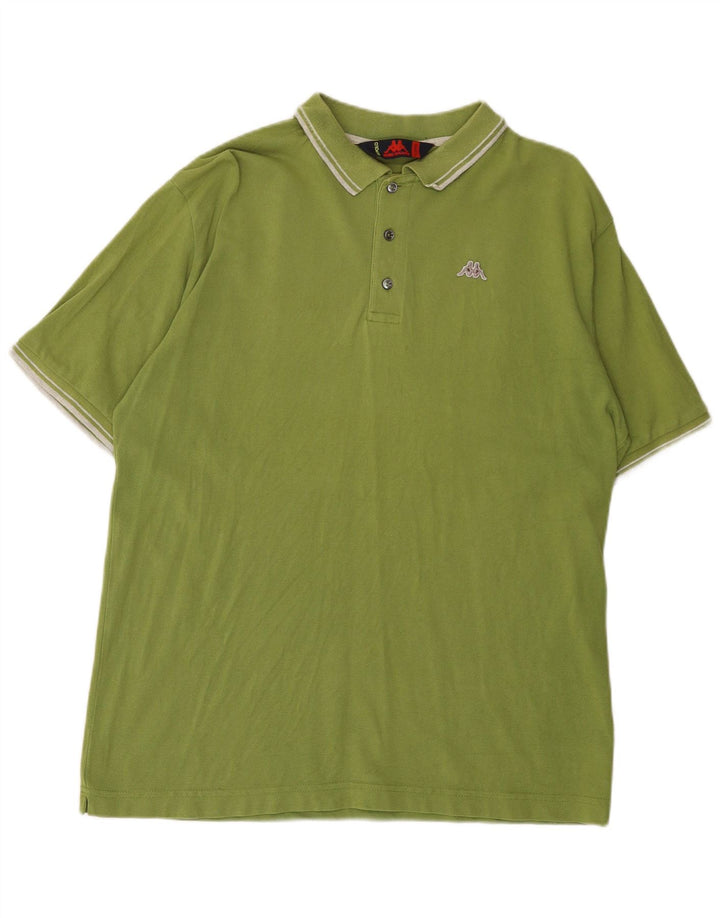 KAPPA Polo Homme XL Vert Coton