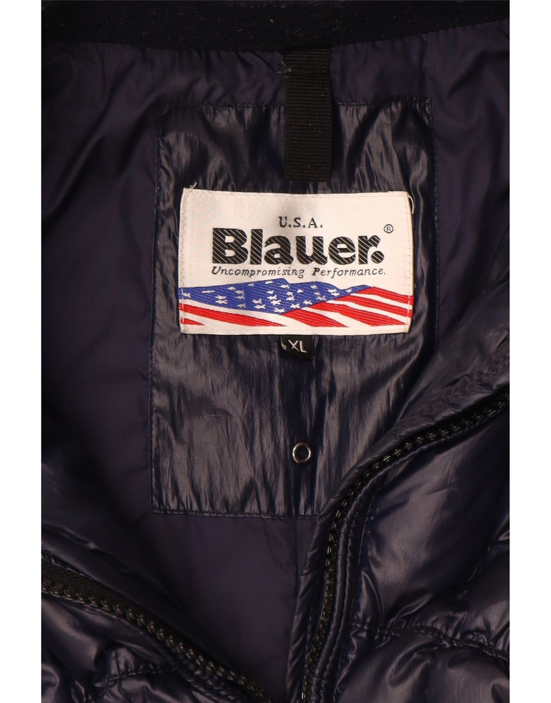 Blauer Manteau rembourré pour femme UK 18 XL Bleu marine Polyester