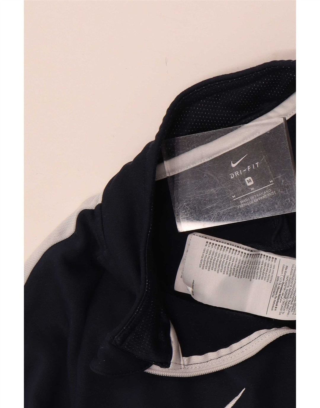 Haut de survêtement Nike Dri Fit pour homme, bleu marine moyen, color block