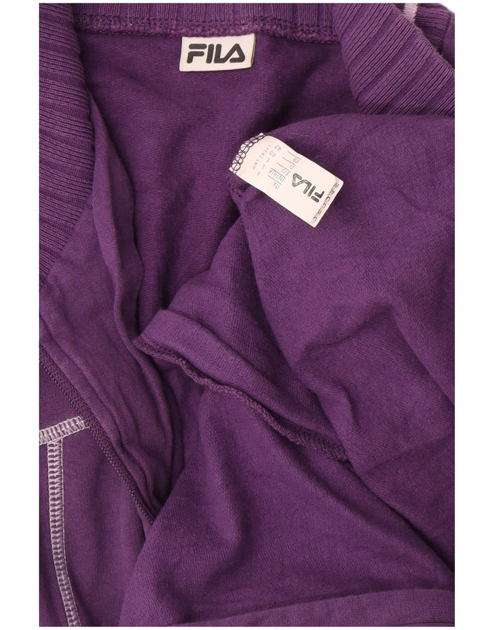 Fila Veste de survêtement pour femme UK 16 Large Violet Coton