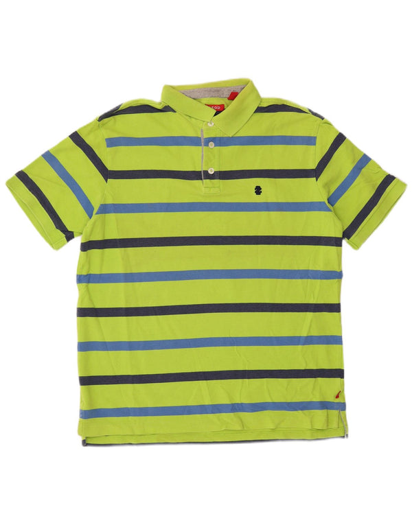Izod Polo Homme Grand Coton Rayé Vert