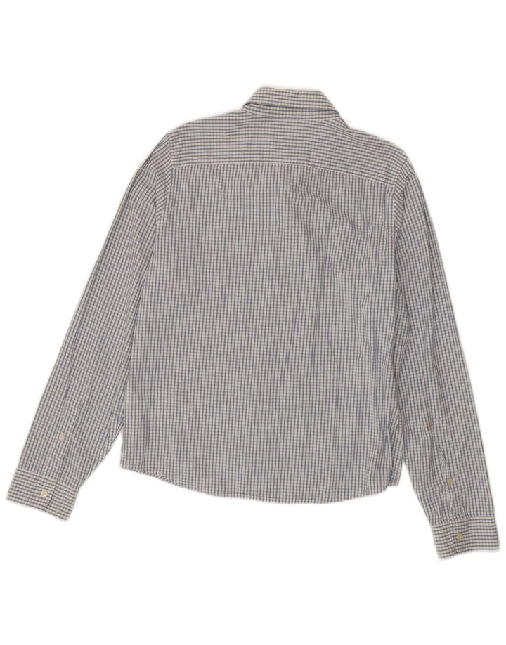 HOLLISTER Chemise Homme XL Bleu Carreaux Coton