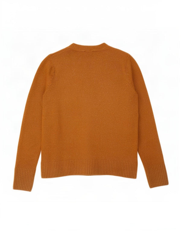 Warehouse Pull à col rond pour femme UK 12 Acrylique marron moyen