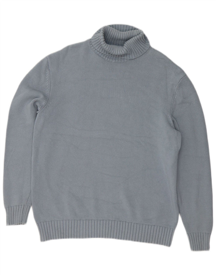 Zara Pull col roulé pour homme Bleu Taille L