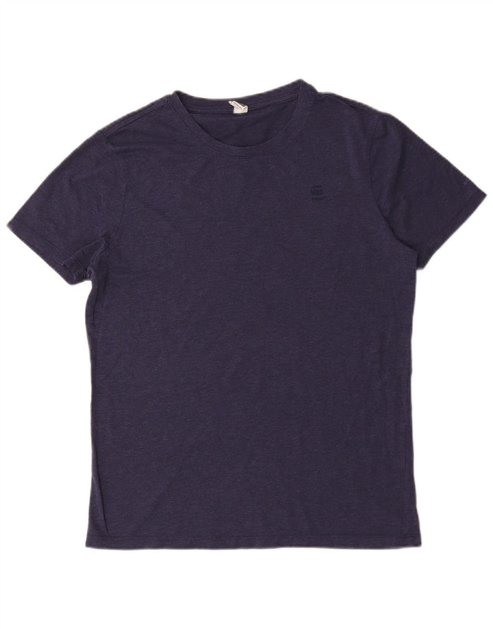 G-Star Homme T-Shirt Top Bleu Marine Moyen Coton