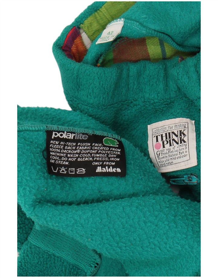 THINK PINK Survêtement Polaire Complet Femme IT 42 Vert Moyen Colourblock