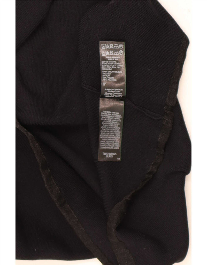 Marks & Spencer Débardeur Femme UK 12 Medium Noir Viscose