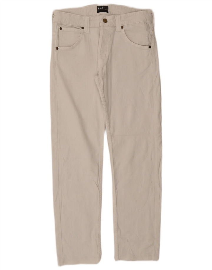 LEE Jean Slim Powell Femme W32 L27 Blanc Cassé Coton
