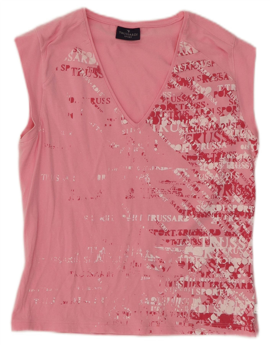 TRUSSARDI T-Shirt Graphique Fille 11-12 Ans Grand Rose