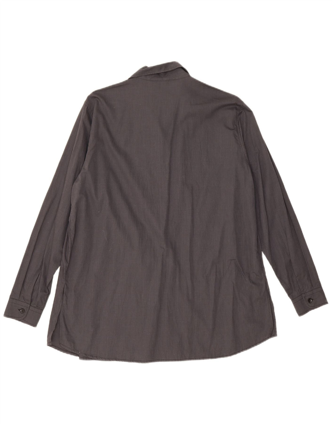 Benetton Chemise surdimensionnée pour femme UK 10 Small Gris Coton