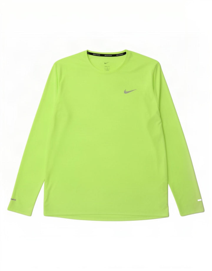 Nike Haut Dri Fit à manches longues pour homme XL Vert Polyester