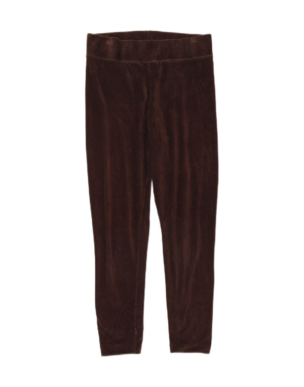 Marks & Spencer Leggings courts en velours côtelé pour femme UK 12 Coton marron moyen