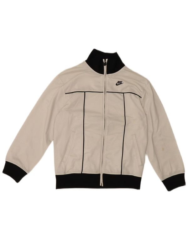 Nike Veste de survêtement pour garçon 10-11 ans Blanc moyen Colourblock Sports